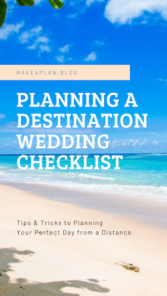 Planning a destination wedding checklist