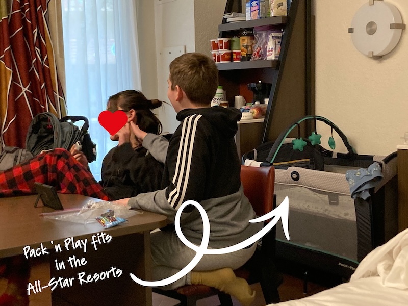 Disney with a newborn: Pack 'n Play fits in All-Star resorts