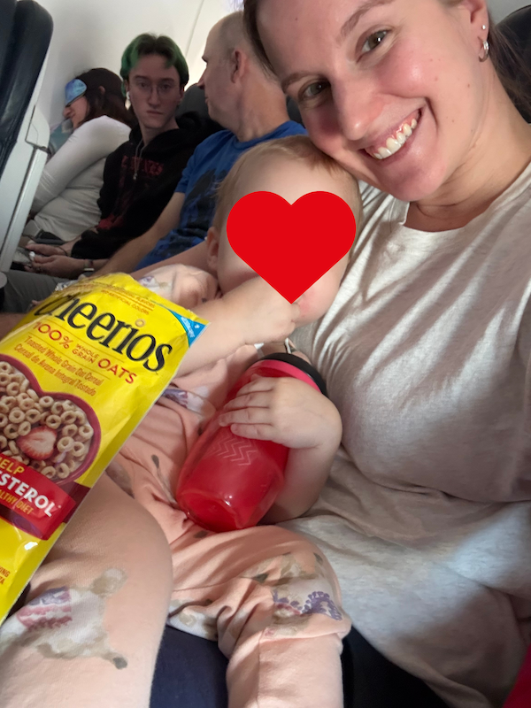 flying with a toddler under 2