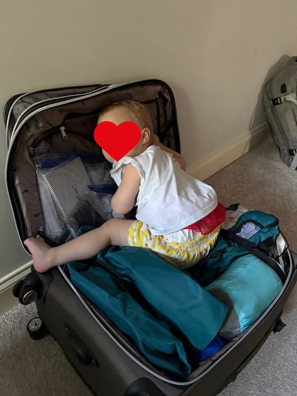 flying with a toddler under 2 - packing for toddler on a flight